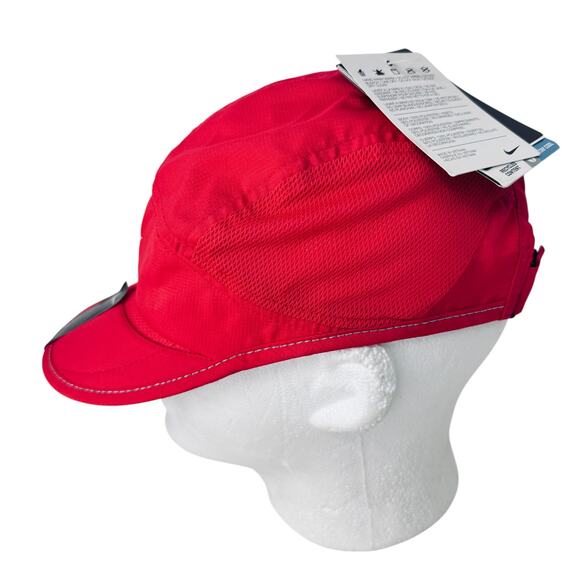 NWT Vintage Women Nike Dri Fit 7 Panel Running Hat Pink Swoosh Daybreak Tailwind - Picture 3 of 10